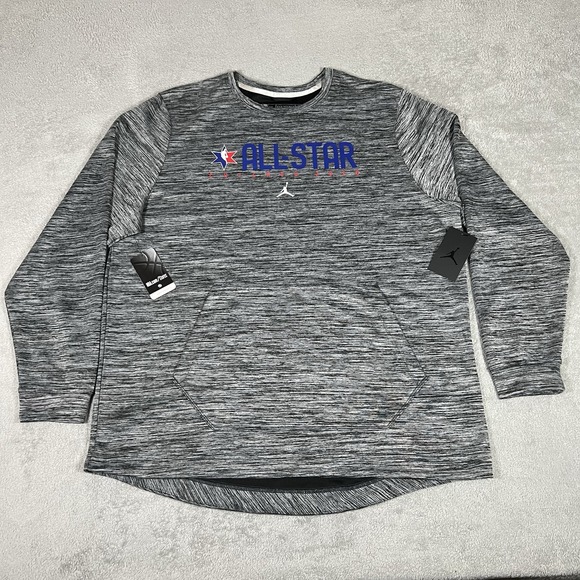 Nike Sweatshirt Sweater Mens XL Jordan All Star Chicago 2020 Engineered Pullover - Picture 1 of 14